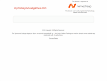 Tablet Screenshot of mymickeymousegames.com